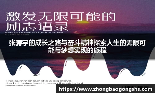 张骋宇的成长之路与奋斗精神探索人生的无限可能与梦想实现的旅程